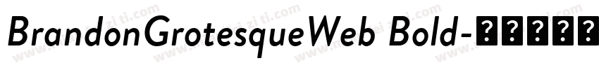 BrandonGrotesqueWeb Bold字体转换